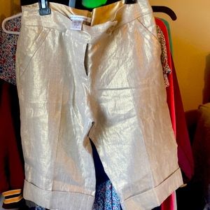 Diane bin Fursteinberg linen shorts